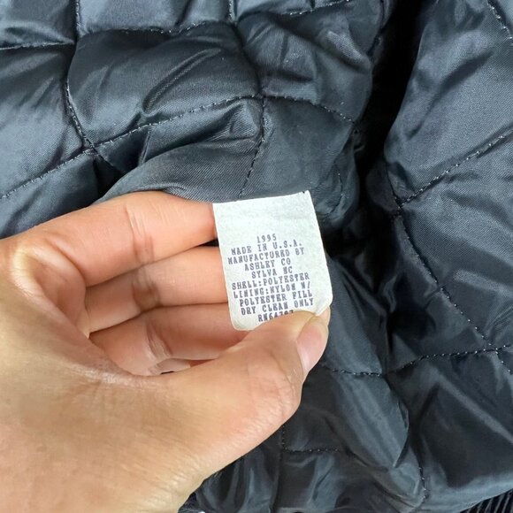 VTG 90s XL Men’s‎ NASCAR Quilted Embroidered Jacket Multicolor Made In USA LOGO - Picture 11 of 11